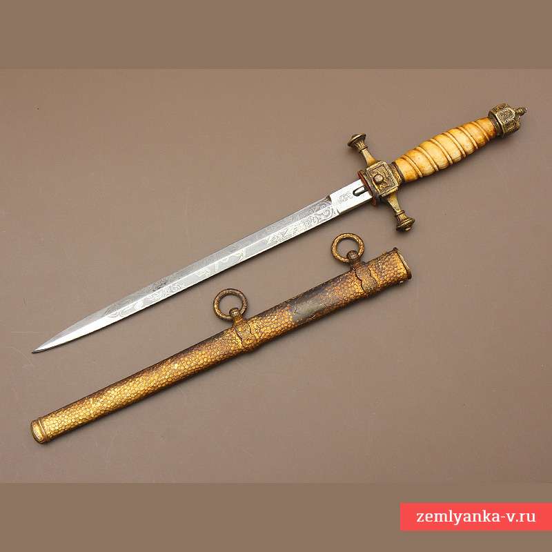 Кортик морской кадетский обр. 1890 г., именной Кортик морской кадетский обр. 1890 г., именной