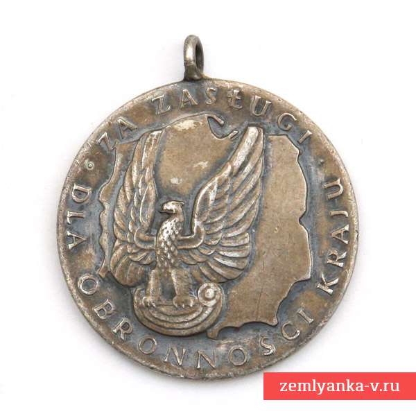 Медаль «За заслуги по обороне страны» в серебре
