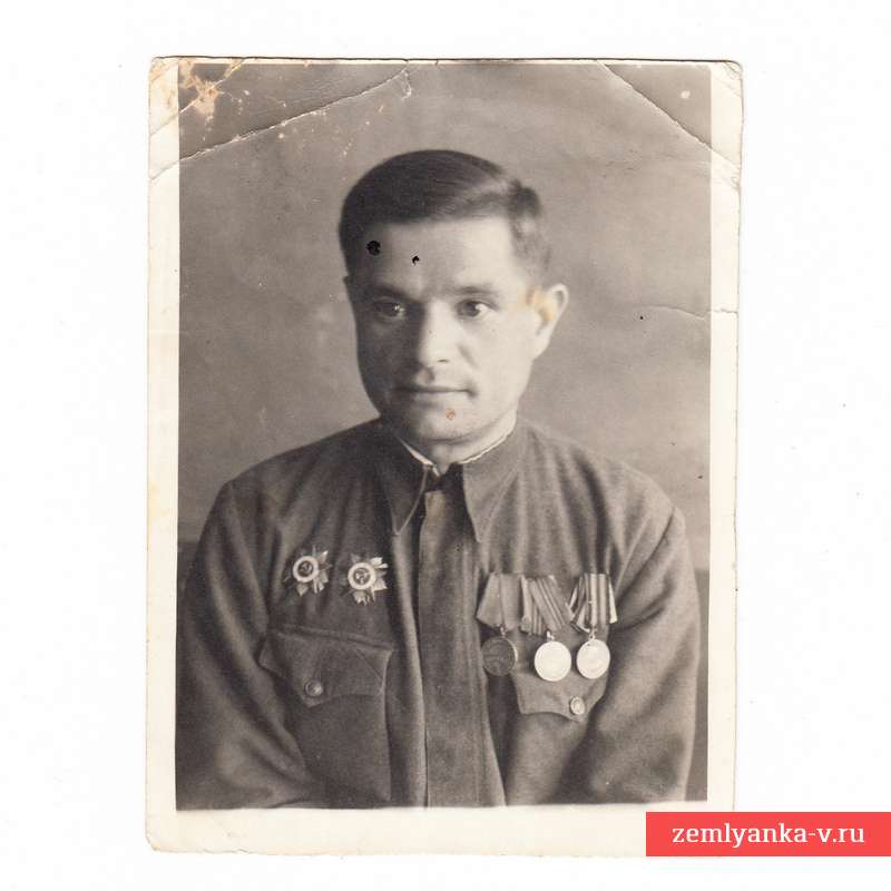 Фото военного с двумя орденами Отечественной войны
