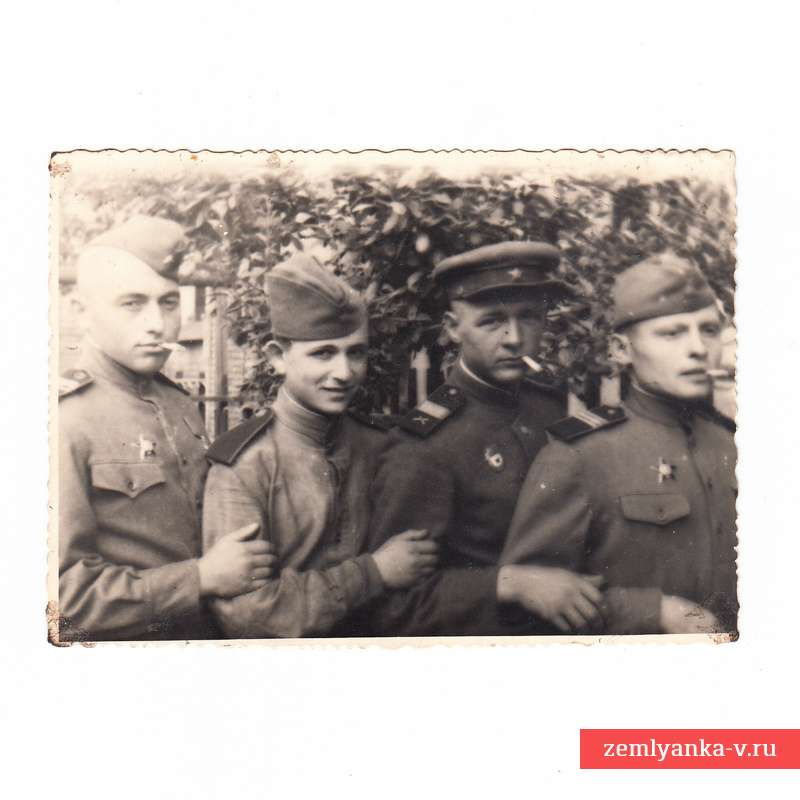 Фото солдат 206 минометного полка РККА, 1945 г.