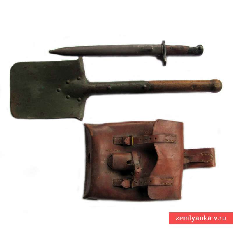 Штык португальский образца 1904 года к винтовке и карабину Маузер-Вергейру в комплекте  с лопатой
