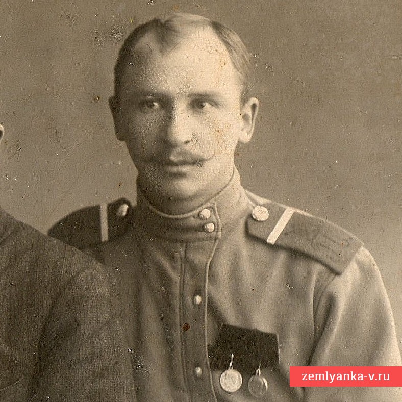Фото кавалера 2 ГМ - ефрейтора Петроградского военно-полицейского телеграфа