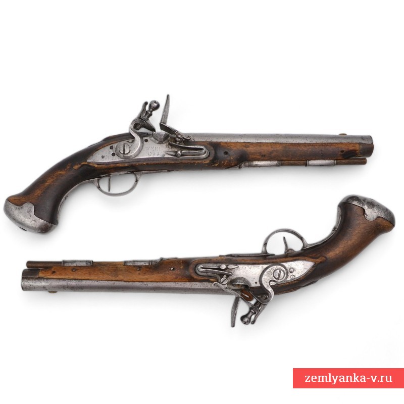Пара русских кавалерийских кремневых пистолетов, 1788 г.