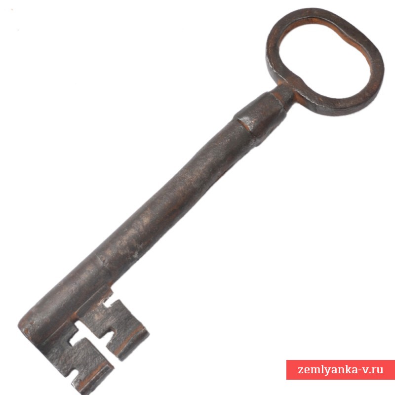Старинный русский амбарный ключ