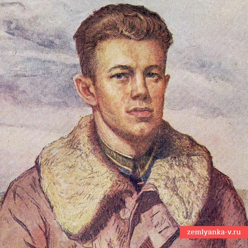Открытка «Герой Советского союза И. Д. Пидтыкан, уничтоживший 18 самолетов», 1942 г.