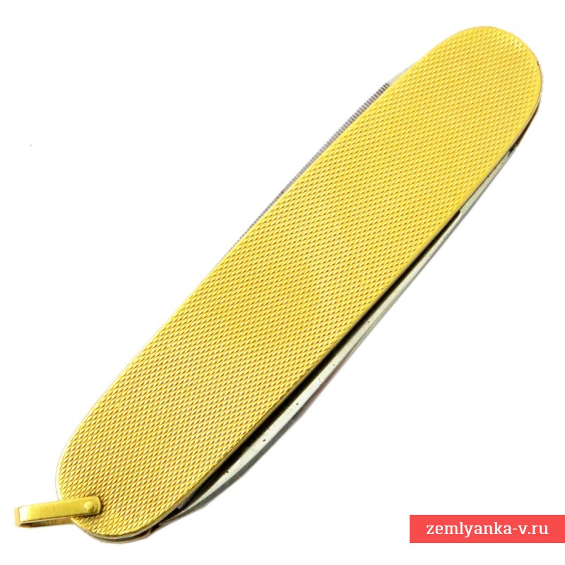 Немецкий перочинный нож с золотой рукоятью