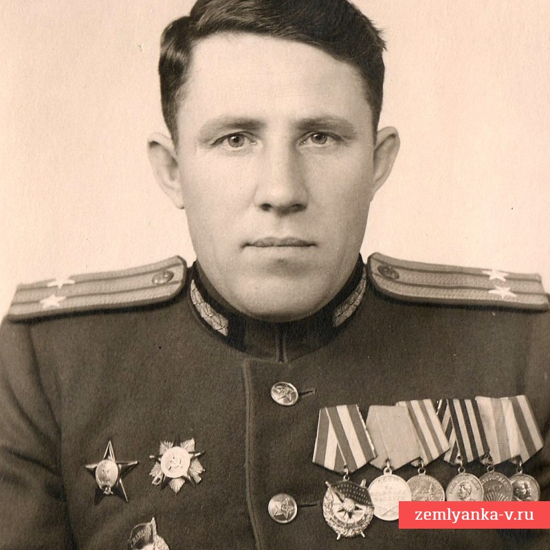 Портретное фото подполковника РККА Приколота Ф.И.