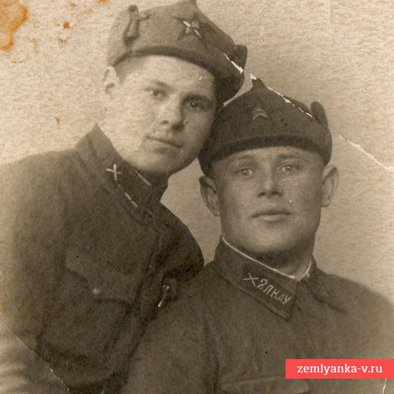 Фото курсанта и политрука 2 ЛКАУ, 1940 г.