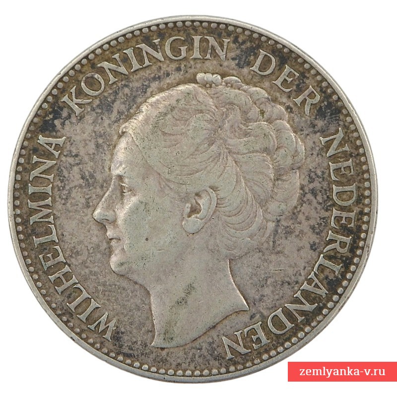 Нидерланды. Монета 1 гульден 1940 года