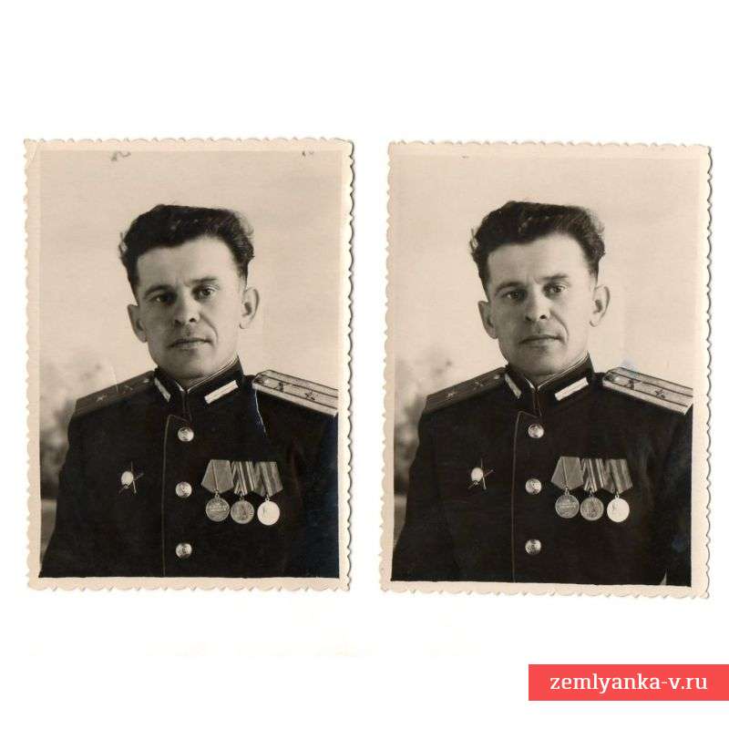Два фото майора артиллерии, Шулик В.М.