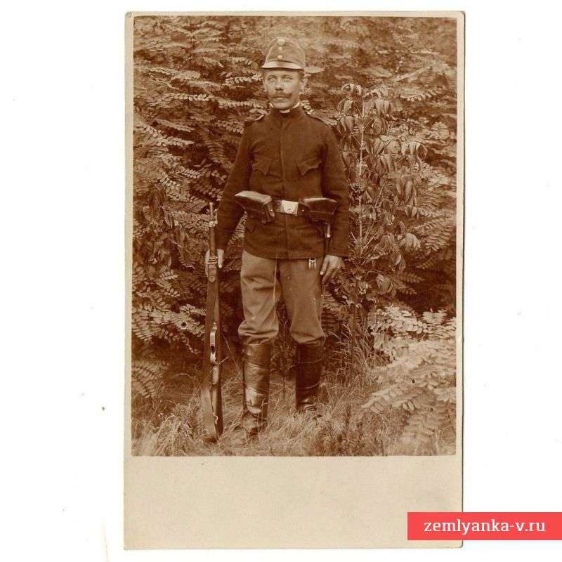 Фото австрийского солдата с карабином Маннлихера