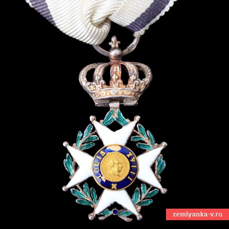 Крест отличия Ордена Почетного легиона периода Второй реставрации монархии