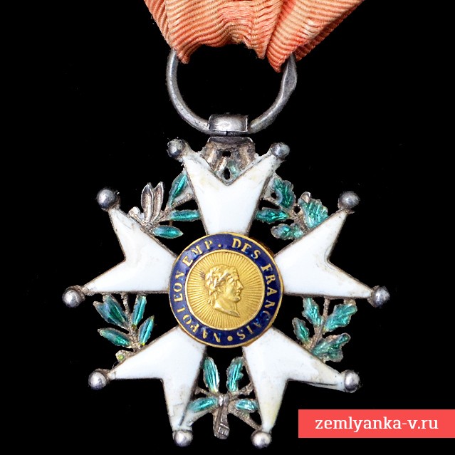 Знак Ордена Почетного легиона периода Первой империи с накладкой за ранение (?)
