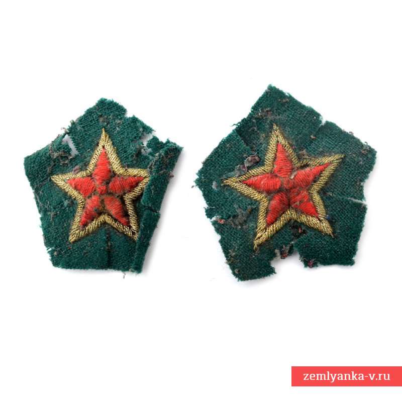 Звезды нарукавные высшего командного состава ПВ НКВД обр. 1935 года