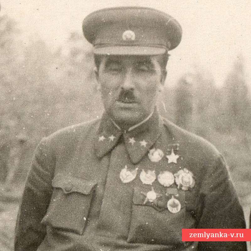 Фото ГСС генерал-майора И.И. Федюнинского с редким сочетанием наград