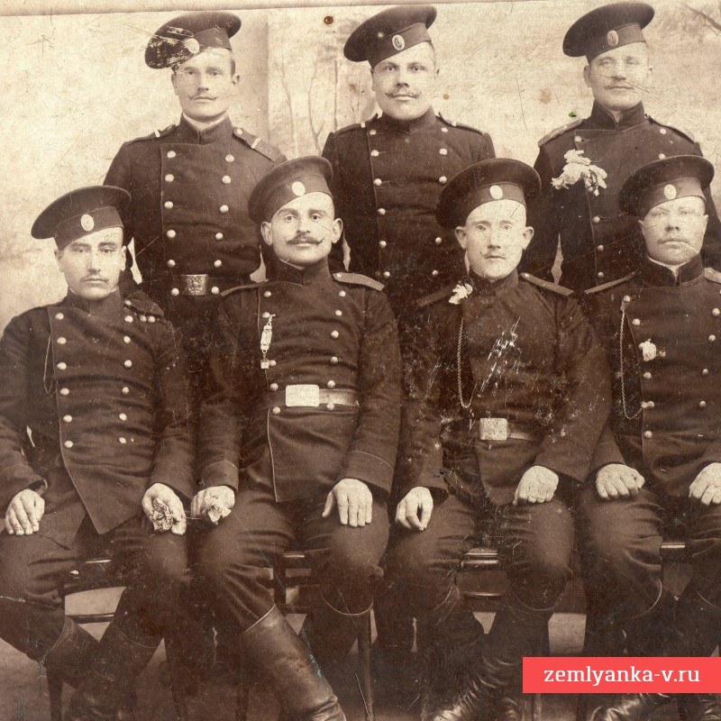 Фото нижних чинов Петербургского гарнизона, ок. 1909 г. 