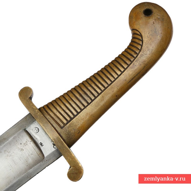 Тесак русский солдатский сапёрный образца 1827 года, 1 тип