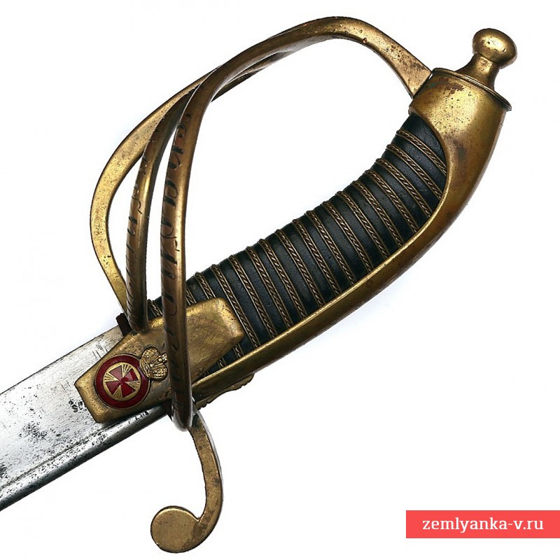 Сабля (палаш) морская офицерская образца 1855 года, Аннинское оружие «За Храбрость»