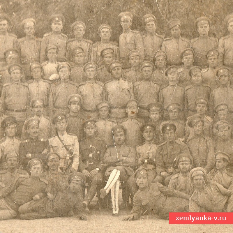 Фото учебной команды запасного полка, ноябрь 1917 г.