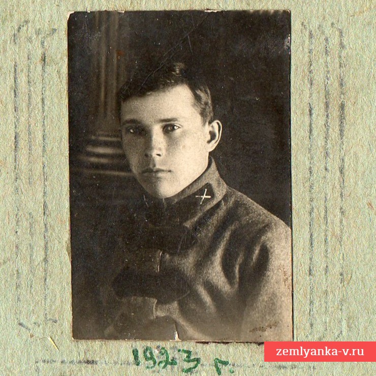 Раннее фото красного артиллериста РККА, 1923 г.