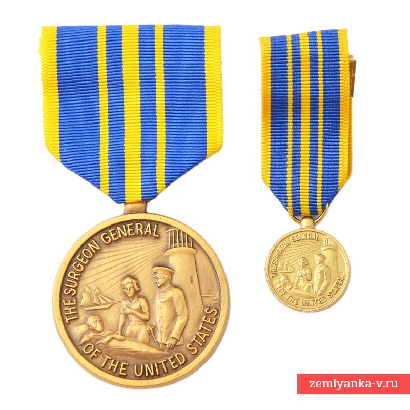 Медаль главного военного хирурга США за образцовую службу, с миниатюрой