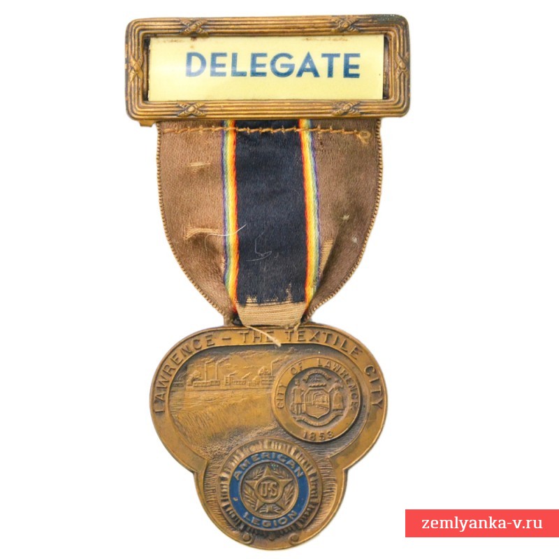Медаль съезда Американского легиона в г. Лоуренс, 1932 г.