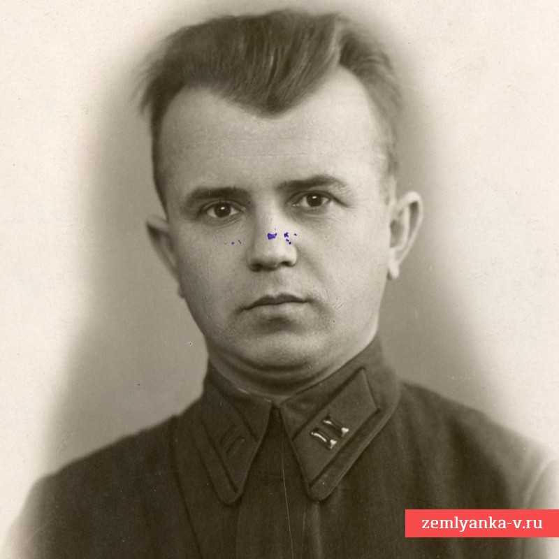 Портретное фото батальонного комиссара Удалова А.Н.